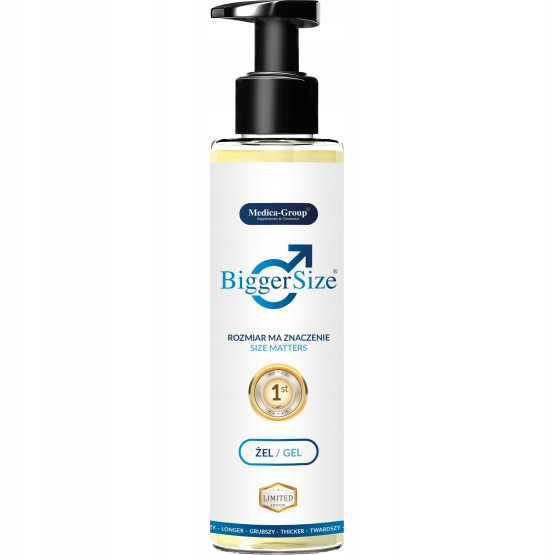 BIGGER SIZE NAWILŻAJĄCY I WSPOMAGAJĄCY POWIĘKSZENIE PENISA GRUBSZY
