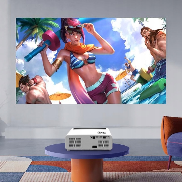 Projektor Rzutnik LED WiFi Android TV FULL HD 4K 24000lm 800 ansi Autofocus