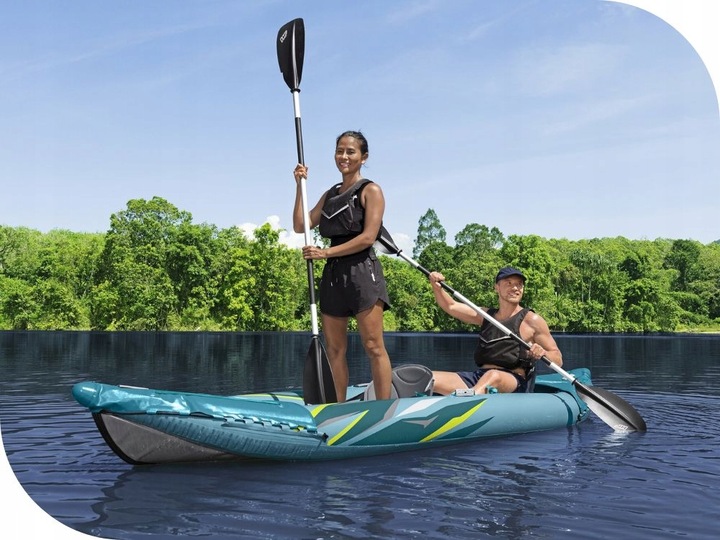 Kajak Dmuchany 2 os. Elite Bestway 65167 Pompka Wiosła Torba MODEL 2024