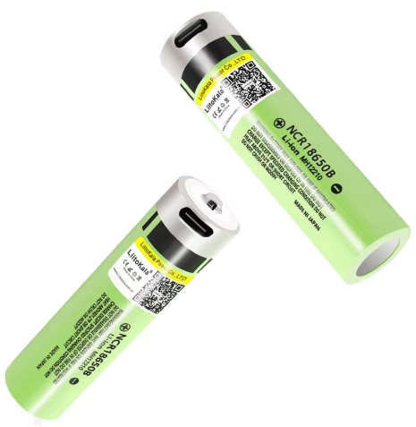 OGNIWO AKUMULATOR Li-Ion MH12210 Liitokala NCR18650B USB-C 3400mAh