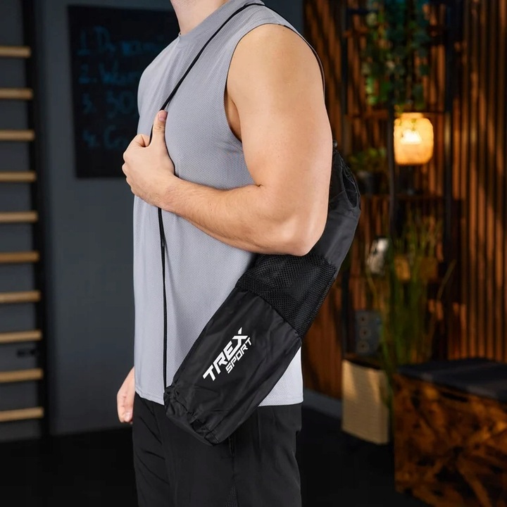 Zestaw 3w1 pianka osłona ochraniacz na sztangę gryf pasy zaciski Trex