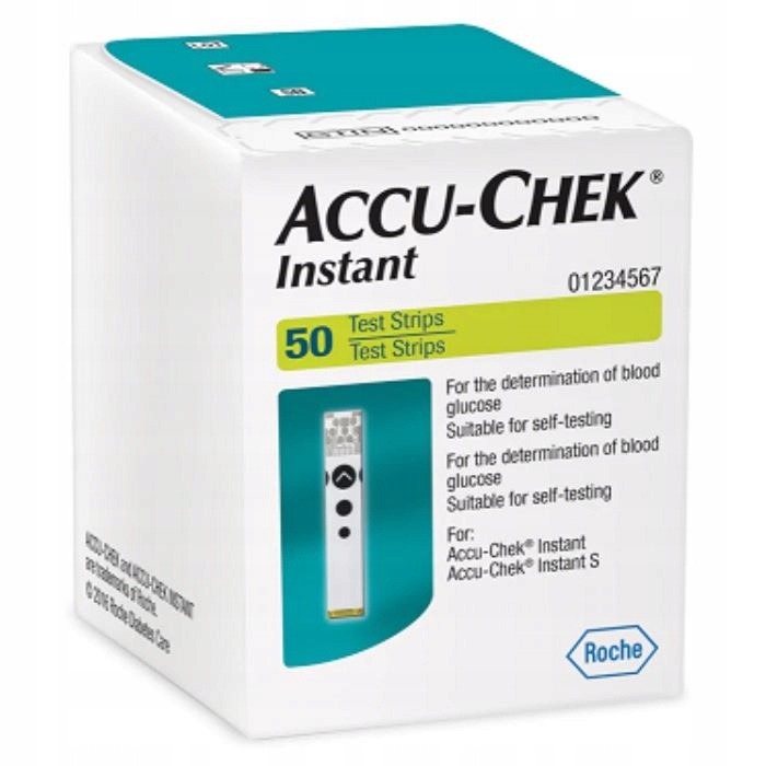 ACCU-CHEK INSTANT 50 sztuk Paski testowe DO POMIARU POZ. GLUKOZY WE KRWI