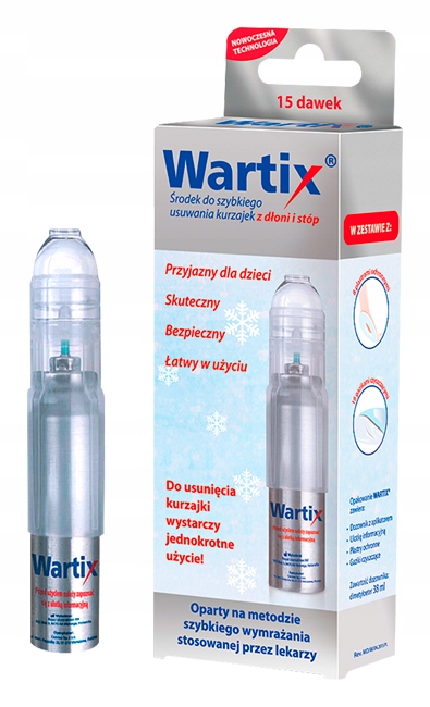 Wartix, aerozol do wymrażania kurzajek, 38 ml