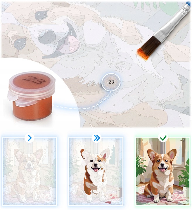 Obrazy do malowania po numerach malowanie po numerach 40x50cm na ramie