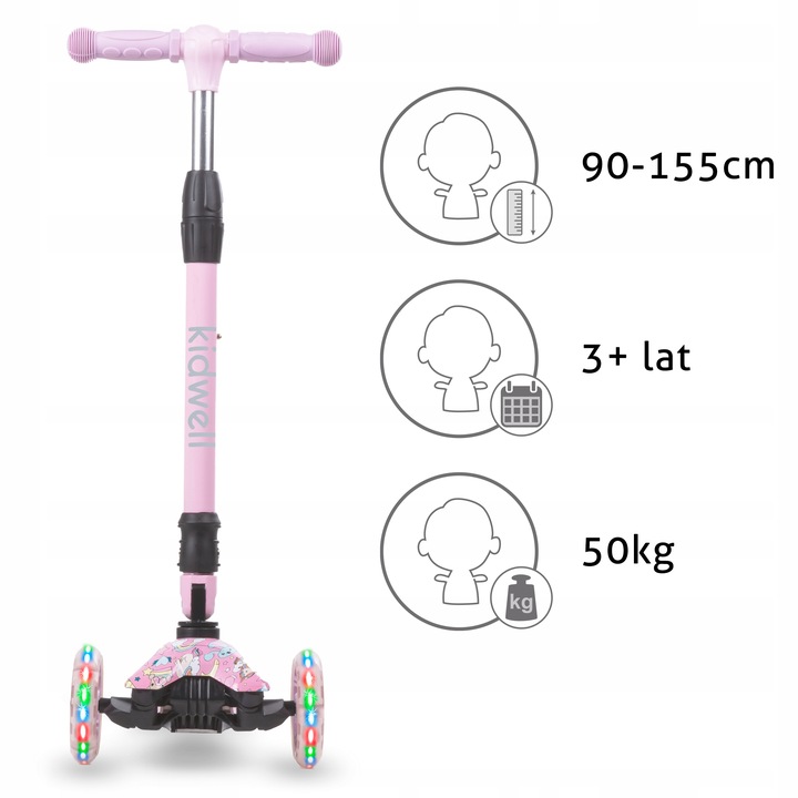 Hulajnoga trójkołowa Kidwell Vento unique