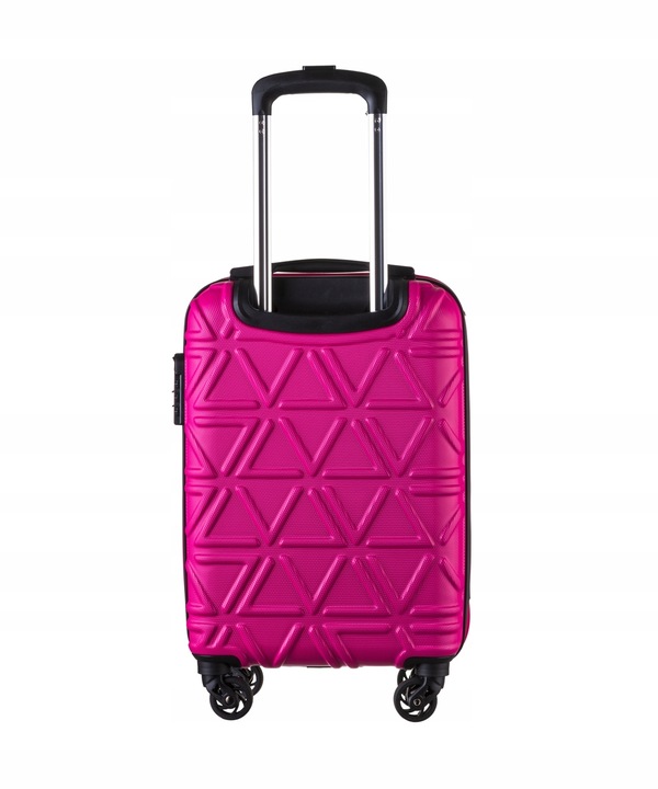 Walizka Kabinowa Podróżna Na Kółkach Mała Twarda PUCCINI Różowa ABS018C 3A