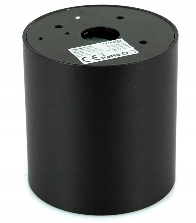 Oprawa Natynkowa Halogenowa Tuba GU10 LED ruchoma sufitowa spot czarna