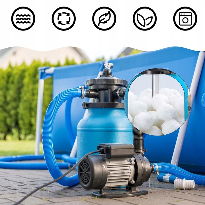 KULKI FILTRACYJNE DO BASENU POMP PIASKOWYCH WKŁAD DO POMPY BASENOWEJ