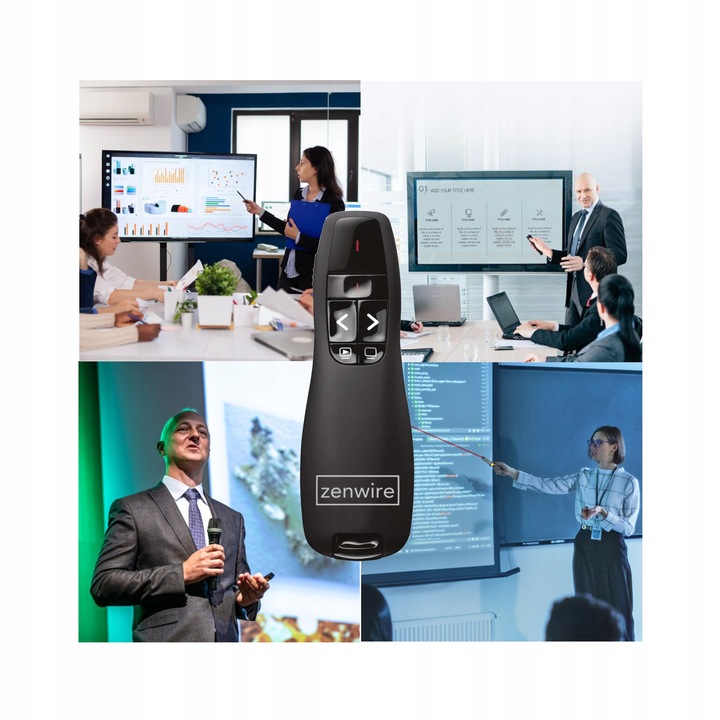WSKAŹNIK PREZENTER LASEROWY PILOT BEZPRZEWODOWY DO PREZENTACJI LASER USB ZW