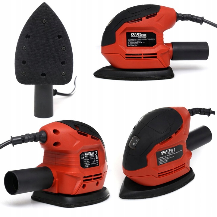 SZLIFIERKA MIMOŚRODOWA WIELOFUNKCYJNA POLERKA DELTA DO GIPSU DREWNA 900W