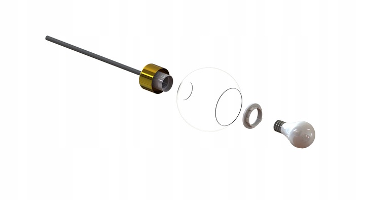 Klosz Kula Mleczna do Lamp Żyrandoli Kinkietów E27