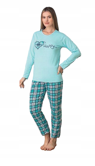 PIŻAMA DAMSKA BAWEŁNIANA DUŻO WZORÓW ROZM. XL