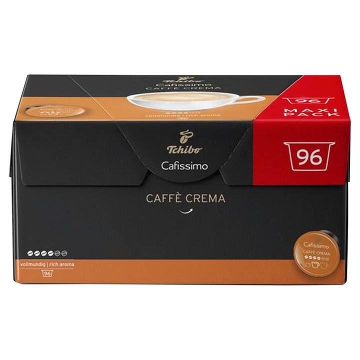 Tchibo Cafissimo Caffe Crema Vollmundig 96 kapsułek Import z Niemiec