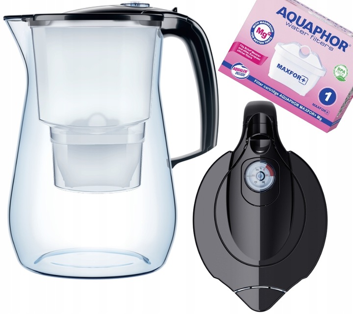 Duży dzbanek filtrujący Aquaphor ONYX 4,2 L CZARNY + filtr