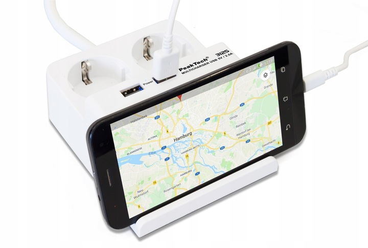 Listwa zasilająca z podstawką USB Peaktech 3125