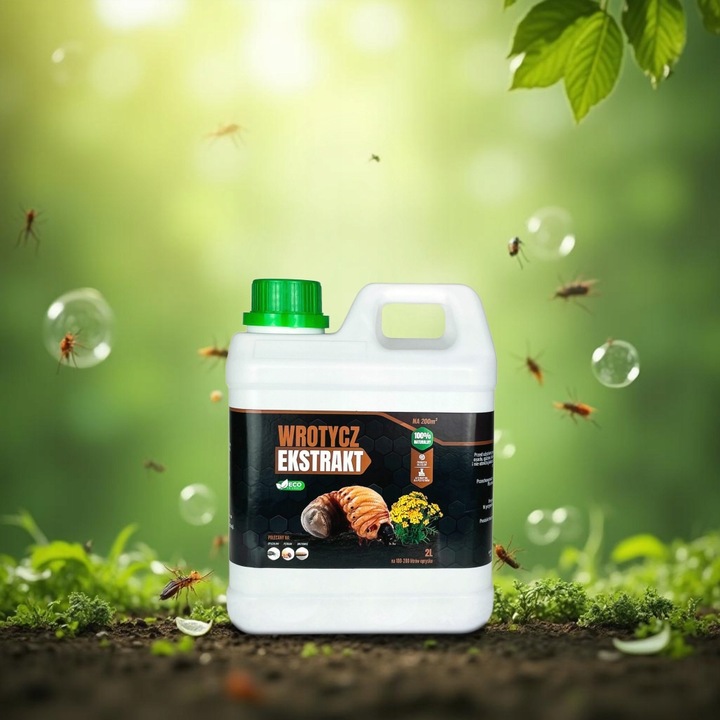 WROTYCZ EKSTRAKT 2l ZWALCZA OPUCHLAKI PĘDRAKI DRUTOWCE W GLEBIE NA