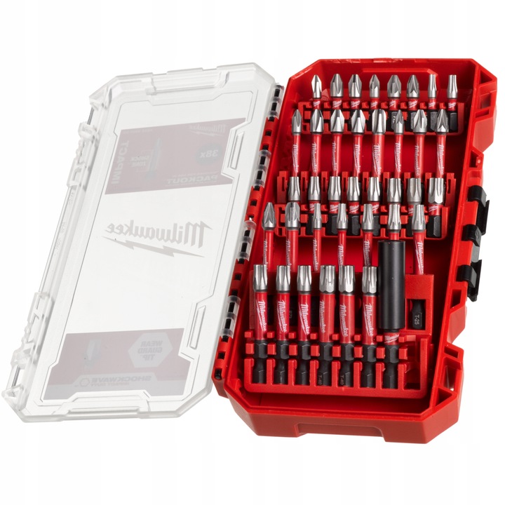 MILWAUKEE Zestaw bitów udarowych 38sztuk PH PZ TX 4932492009
