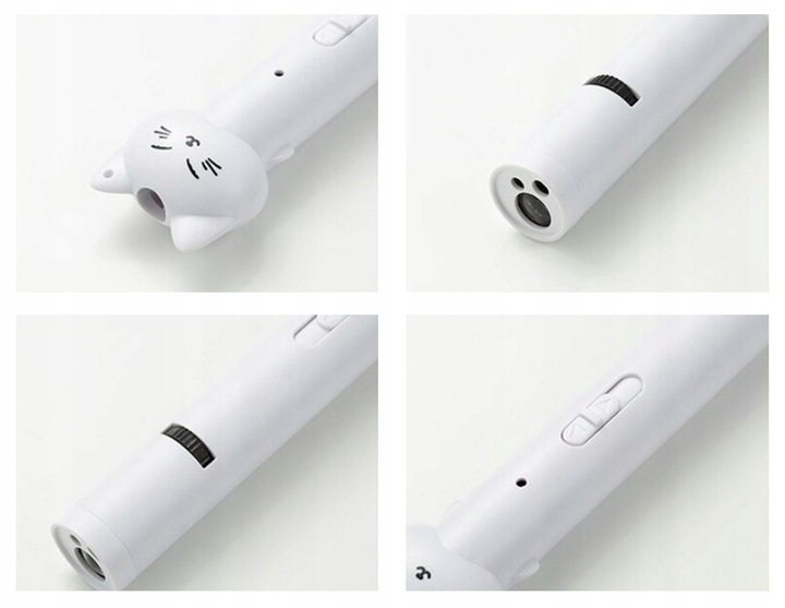 Zabawka piórko laser wskaźnik laserowy latarka zabawka kota 4w1