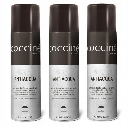 3X ANTIACQUA IMPREGNAT SKÓRA ZAMSZ TEKSTYLIA