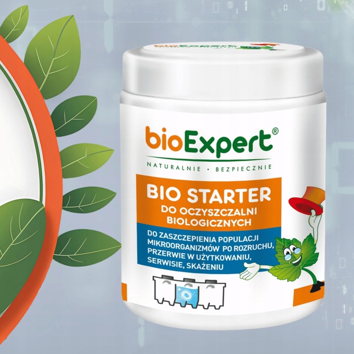 Bio Starter preparat rozruch oczyszczalni Bakterie do szamba 400g