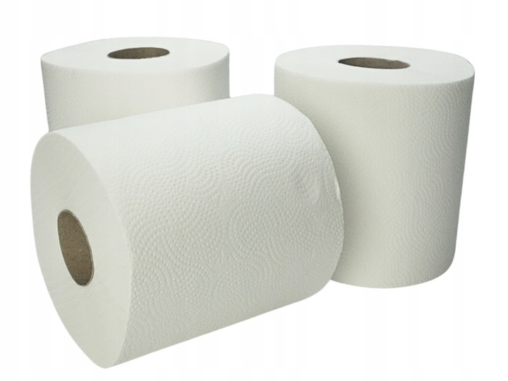 RĘCZNIK PAPIEROWY BIAŁY CELULOZA 12 sztuk x 50m Gruby Wydajny