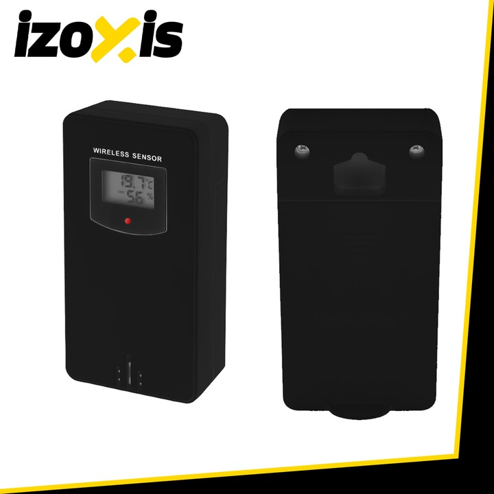 Stacja Pogodowa Bezprzewodowa IZOXIS Termometr Higrometr Zegar Czujnik