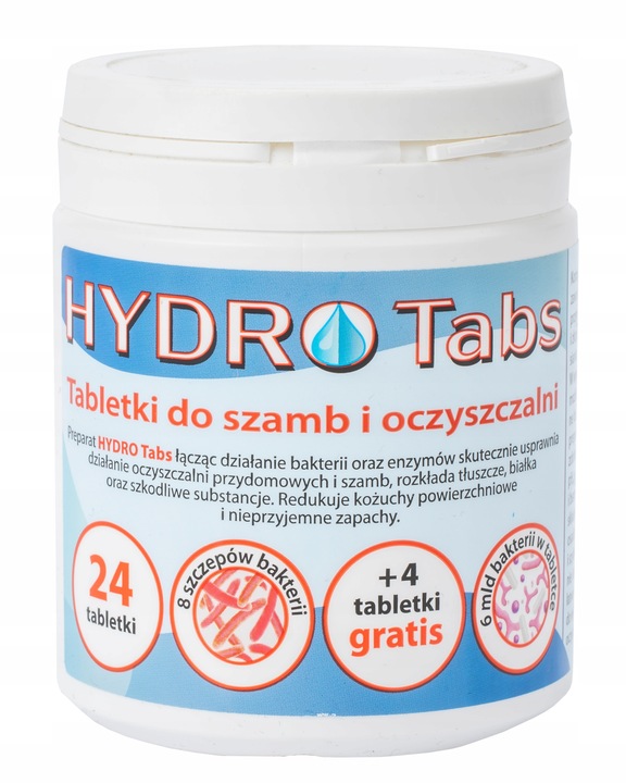 TABLETKI DO SZAMBA BAKTERIE DO OCZYSZCZALNI EKOLOGICZNEJ PREPARAT DO
