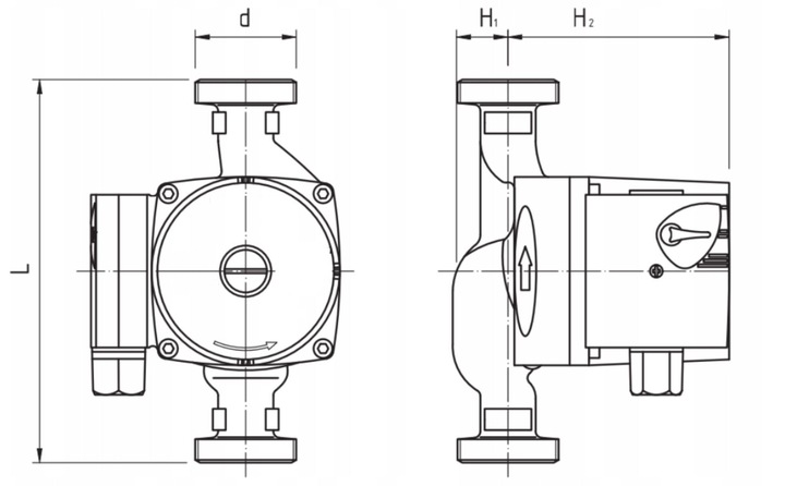 POMPA OBIEGOWA CYRKULACYJNA 3 BIEGOWA 25-40/180 SOLIDNA MOCNA WYDAJNA 230V