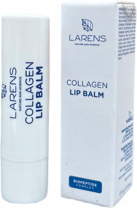 LARENS Collagen Lip Balm - pomadka do ust z peptydami kolagenu elastyną 5g