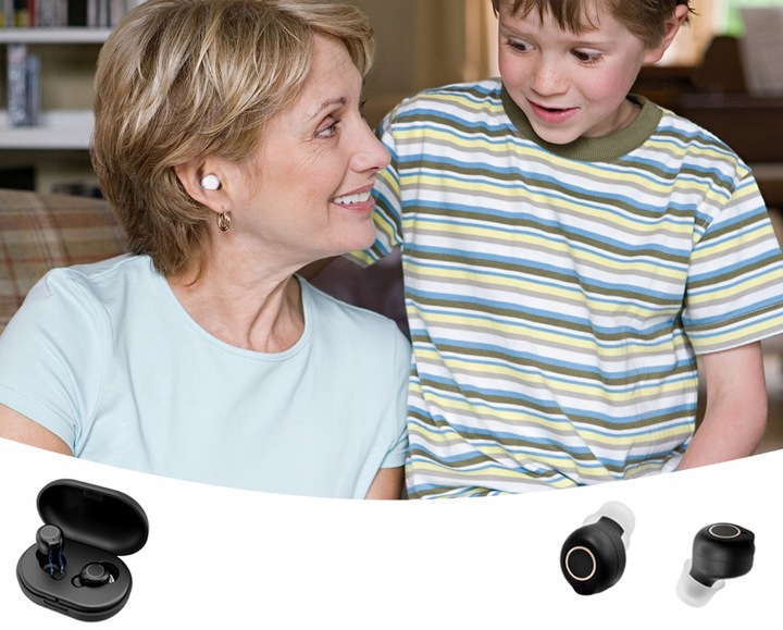 APARAT SŁUCHOWY AKUMULATOR 2 w 1 DOUSZNY WZMACNIACZ SŁUCHU LANDMED