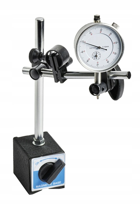 CZUJNIK ZEGAROWY + STATYW MAGNETYCZNY DO MIERZENIA BICIA W WALIZCE