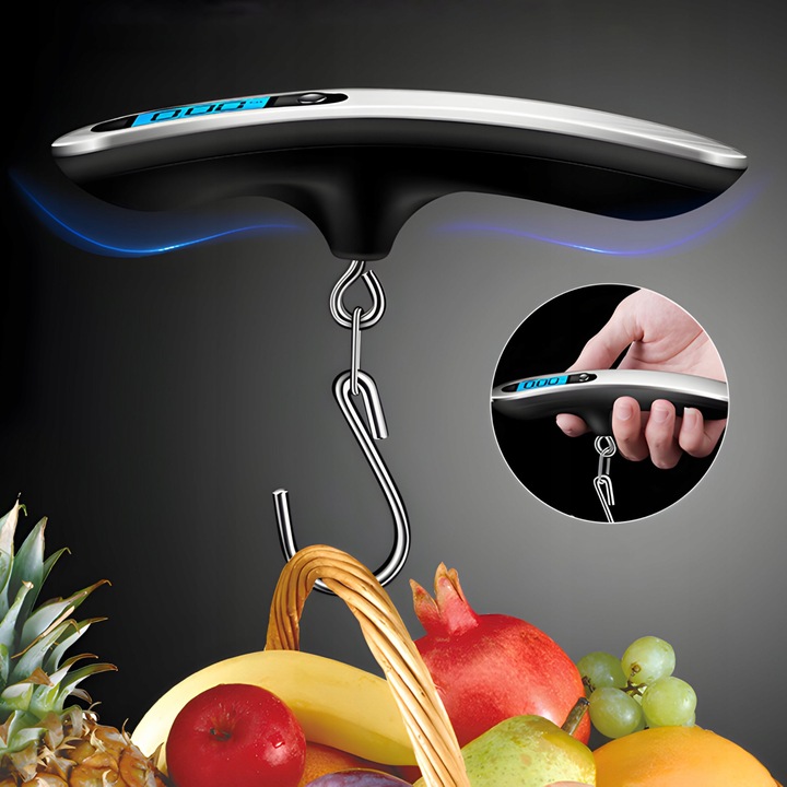 WAGA BAGAŻOWA PODRÓŻNA HAKOWA TURYSTYCZNA LOTNICZA RĘCZNA LCD DO 50KG