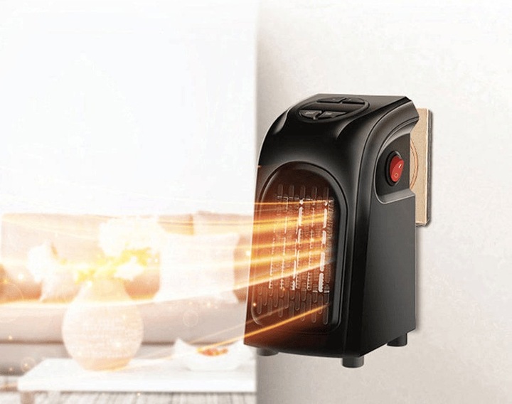 GRZEJNIK ELEKTRYCZNY MINI FARELKA TERMOWENTYLATOR DO GNIAZDKA