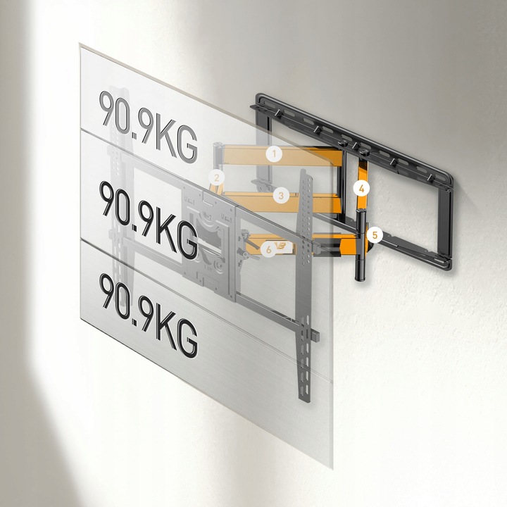 Certyfikowany Solidny Obrotowy Uchwyt do Telewizora Wieszak TV 75-110"