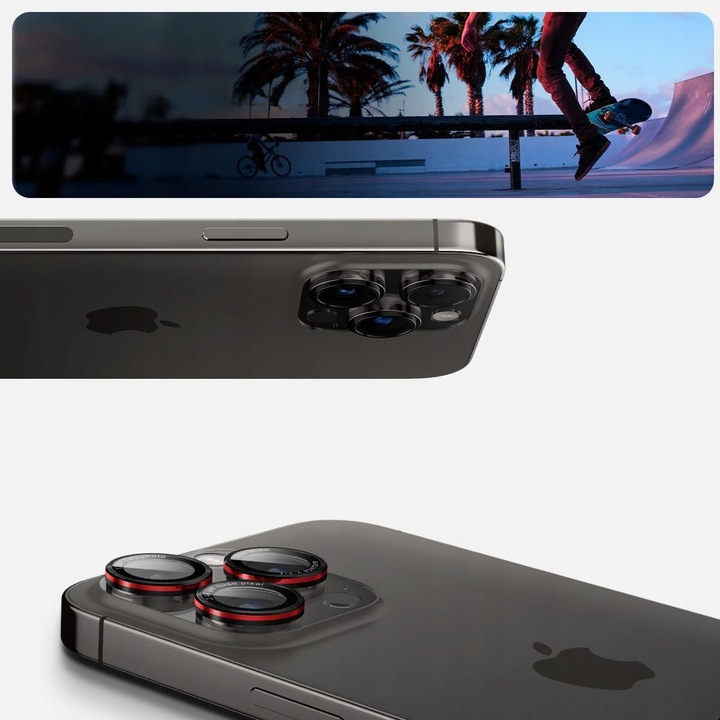 Osłona aparatu szkło do iPhone 16 Pro /15 Pro/14 Pro/ Max, Spigen Optik Pro