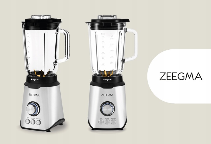 BLENDER KIELICHOWY SZKLANY 1,75L DUŻY sok warzyw owoców koktajli KRUSZY LÓD