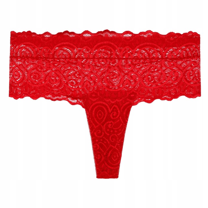 4x Figi Majtki Damskie Wykończone Koronką Seksowne Bawełniane MORAJ L