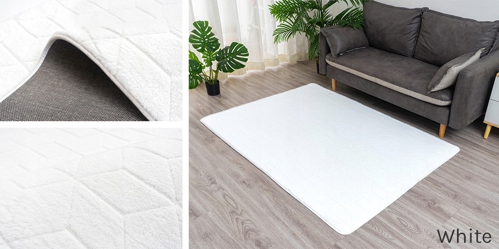 Dywan Rabbit 3D pluszowy miękki jedwabisty futro królika 120x170