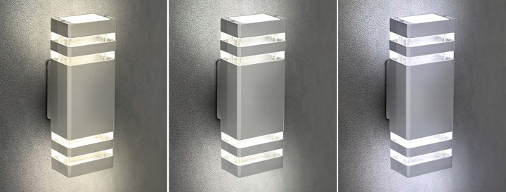 Lampa elewacyjna zewnętrzna ogrodowa 2xGU10