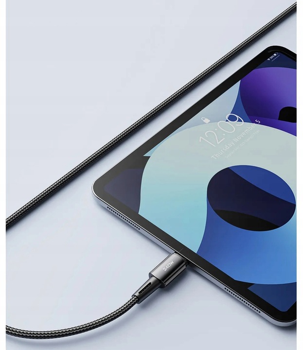 KABEL PRZEWÓD USB-C THUNDERBOLT QUICK CHARGE 240W 4K SZYBKIE ŁADOWANIE 1M