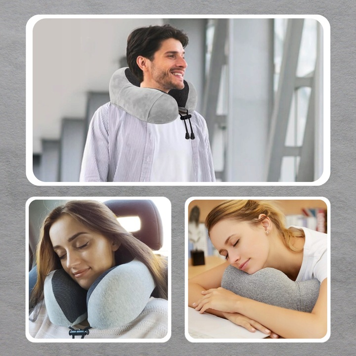 PODUSZKA PODRÓŻNA TURYSTYCZNA NA SZYJĘ ZAGŁÓWEK DO SAMOCHODU MEMORY