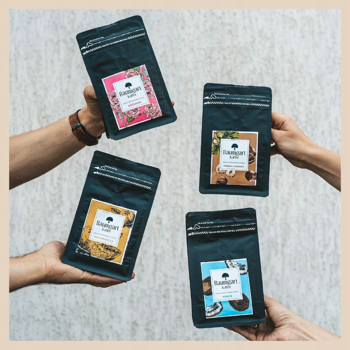 Kawa Smakowa MIELONA KOKOSOWA 200g 100% Arabica Świeżo Palona Baumgart