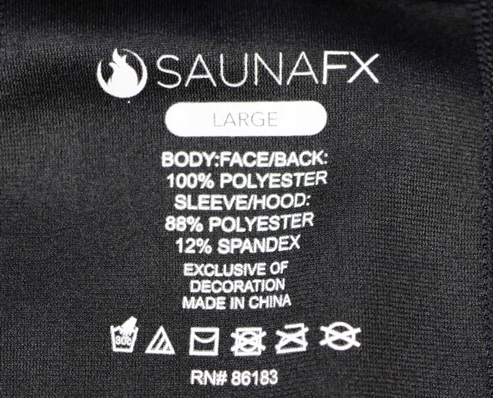 Kurtka z kapturem męska neopren Jogging Sauna Odblask FITNESS SAUNATEK r. L