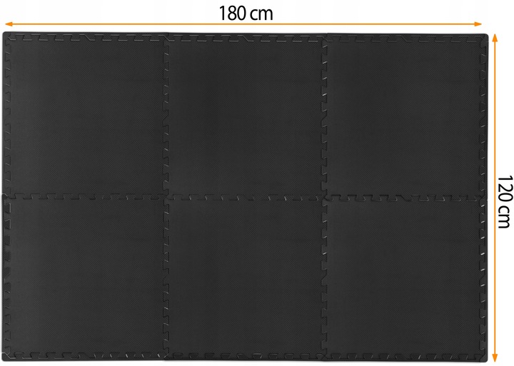 MATA DO ĆWICZEŃ GIMNASTYCZNA POD SPRZĘT DO SIŁOWNI PUZZLE 180x120 NEO-SPORT