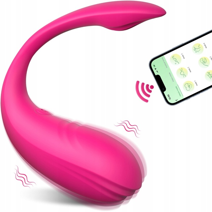 WIBRATOR JAJKO Z APLIKACJĄ ZDALNIE STEROWANY TELEFONEM BLUETOOTH DLA PAR