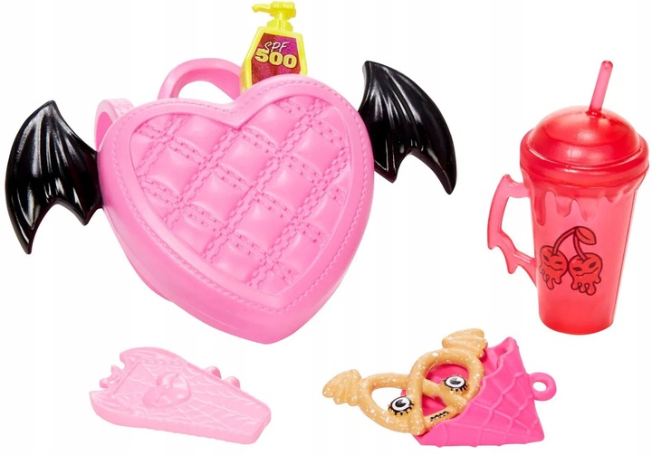 Monster High Draculaura Lalka Modowa Zestaw AKCESORIA HHK51 MATTEL