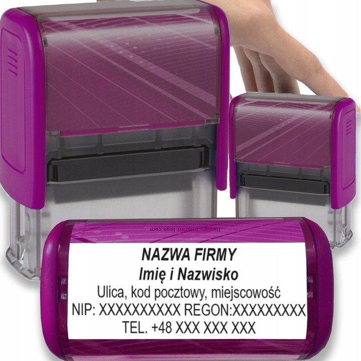 PIECZĄTKA TRODAT 8912 DO 6 LINII FIRMOWA IMIENNA BIUROWA PROJEKT + GUMKA