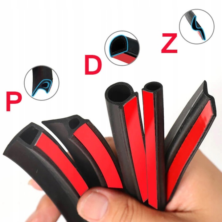 Uniwersalna uszczelka osłona krawędzi drzwi odbojnik maski- typ Z - 4M