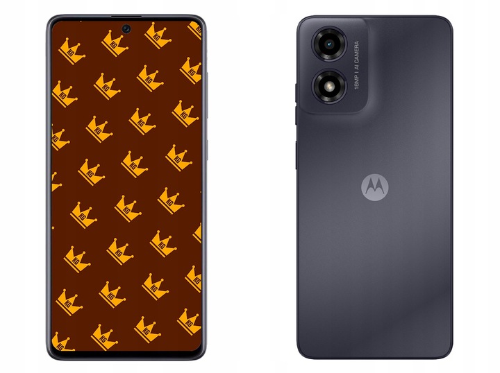 ETUI Z KLAPKĄ DO Motorola Moto G04 / G24 / E14 CZARNE ZAMYKANE + SZKŁO 9H