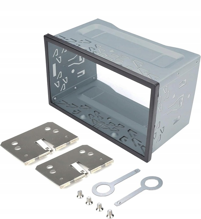 Kieszeń montażowa + Ramka maskująca + Uchwyty + Kluczyki DO RADIA 2DIN